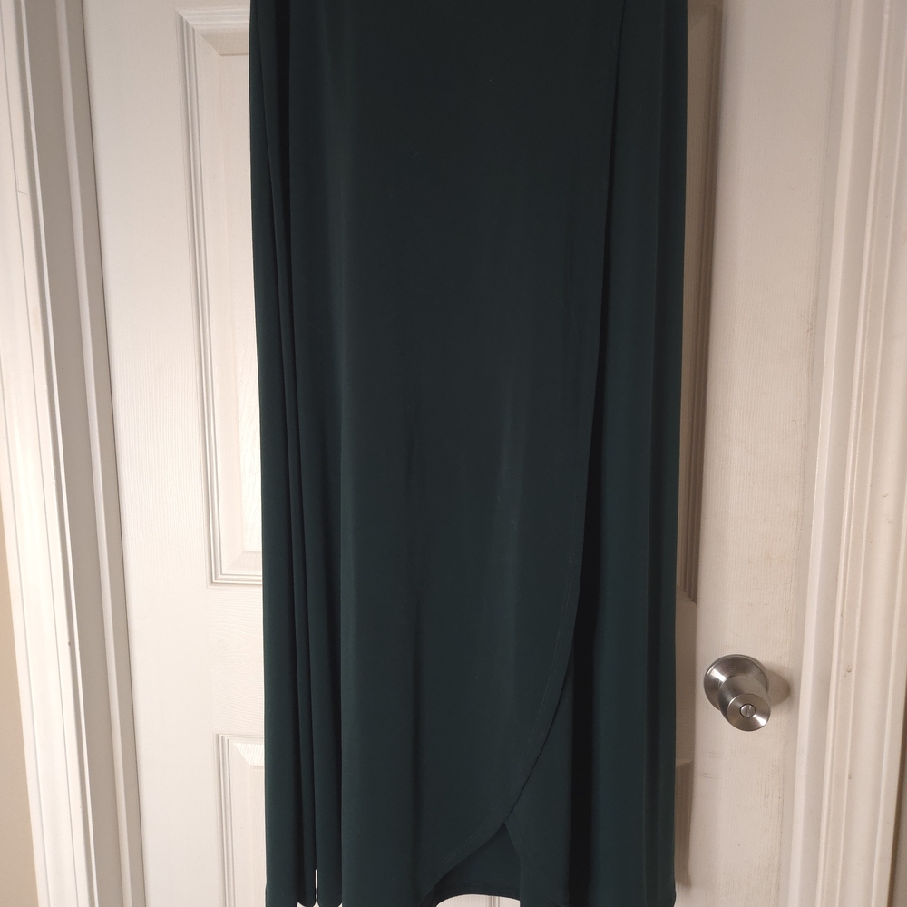 Leota Dark Green Maxi Skirt